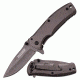 TAC Force Folding Blade, 2.75in, Stainless Steel Blade, Grey Titanium Coated Stainless Steel Handle TF-848