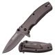 TAC Force Folding Blade, 2.75in, Stainless Steel Blade, Grey Titanium Coated Stainless Steel Handle, TF-848