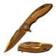 TAC Force Folding Blade, 2.9in, Stainless Steel Blade, Mirror Finished Gold Ti-Coated Handle TF-908GD