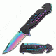 TAC Force Folding Blade, 3.25in, Stainless Steel Blade, Black Aluminum Handle TF-509