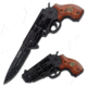 TAC Force Folding Blade, 3.25in, Stainless Steel Blade, Black/Pakkawood Handle TF-760BPW