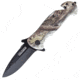 TAC Force Folding Blade, 3.25in, Stainless Steel Blade, Green Camo Aluminum Handle TF-652
