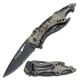 TAC Force Folding Blade, 3.25in, Stainless Steel Blade, Grey Camo Aluminum Handle, TF-705GC