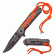 TAC Force Folding Blade, 3.25in, Stainless Steel Blade, Orange Paracord &amp; Stonewashed Stainless Steel Handle, TF-872OR