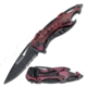 TAC Force Folding Blade, 3.25in, Stainless Steel Blade, Pink Camo Aluminum Handle TF-705PC