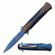 TAC Force Folding Blade, 3.5in, Stainless Steel Blade, 3 Tone Stainless Steel (Blue) Handle TF-914BL