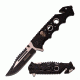 TAC Force Folding Blade, 3.5in, Stainless Steel Blade, Black Aluminum Handle TF-809BK