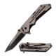 TAC Force Folding Blade, 3.5in, Stainless Steel Blade, Black/Burshed Two-Tone Stainless Steel Handle TF-941