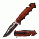 TAC Force Folding Blade, 3.5in, Stainless Steel Blade, Brown Pakkawood Handle TF-809WD
