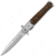 TAC Force Folding Blade, 3.5in, Stainless Steel Blade, Dark Brown Pakkawood Handle TF-428W