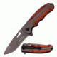 TAC Force Folding Blade, 3.5in, Stainless Steel Blade, Gray Ti-Coated Stainless Steel Pakkawood Handle TF-896