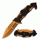 TAC Force Folding Blade, 3.6in, Stainless Steel Blade, Black Stainless Steel Handle TF-932BG