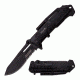 TAC Force Folding Blade, 3.75in, Stainless Steel Blade, Black Aluminum Handle TF-875BK