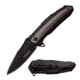 TAC Force Folding Blade, 3.75in, Stainless Steel Blade, Black Aluminum Handle TF-930GY