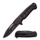 TAC Force Folding Blade, 3.75in, Stainless Steel Blade, Black Stonewashed Stainless Steel Handle TF-921CSW