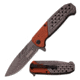 TAC Force Folding Blade, 3.9in, Stainless Steel Blade, Gray Ti-Coated Stainless Steel Pakkawood Handle TF-895