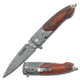 TAC Force Folding Blade, 3in, Stainless Steel Blade, Pakkawood Handle TF-672DBW