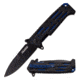 TAC Force Folding Blade, 4in, Stainless Steel Blade, Black Aluminum Handle TF-912BL