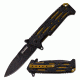 TAC Force Folding Blade, 4in, Stainless Steel Blade, Black Aluminum Handle TF-912GD