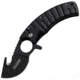 Tac Force Guthook Linerlock Fold Knife, SS guthook blade, Black finish blade and handle TF757BK