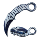 TAC Force Hawkbill Spring Assisted Knife w/Pocket Clip, 2.5 in, 3Cr13 Stainless Steel Stainless Steel, Satin/Blue, TF-952BL