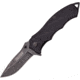 TAC Force Linerlock A/O Black Folding Knife,3.25in,Stainless Steel,Drop Point,Stonewash,Black,G10 Handle TF849BK