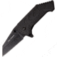 TAC Force Linerlock A/O Folding Knife, 2.5 black finish 3Cr13 stainless blade, Black G10 handle, TF-1032BK