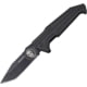 TAC Force Linerlock A/O Folding Knife, 4.75in Closed, 3.75in Black 3Cr13 SS Tanto Blade, Black G10 Handle, Pocket Clip, Blade Etching, TF-1009BK