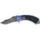 Tac Force Linerlock Fold Knife 5in, black coated HC SS PS clip point blade TF683BBL