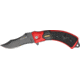 Tac Force Linerlock Fold Knife 5in, black coated HC SS PS clip point blade TF683BRD