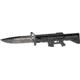 Tac Force M-16 Speed A/O Fold Knife, black SS blade, Black anodized Alum. handles in shape of M-16 TF741BK