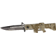 Tac Force M-16 Speed A/O Fold Knife, black SS blade, Compo. desert tan Camo handles in shape of M-16 TF741DM