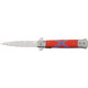 Tac Force Milano Speed Fold Knife, SS A/O blade, Matte Alum. handles w/ red Comp. inlay w/ Confeder TF598RF