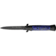 Tac Force Prem. Milano Fold Knife, Black Blade, black SS A/O blade, Black Alum. handle TF575BLB