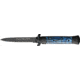 Tac Force Prem. Milano Fold Knife, Black Blade, black SS A/O blade, Black Alum. handle TF575LB