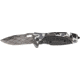 Tac Force Rescue Lock A/O Fold Knife 4 3/4in., A/O SS crosshatch blade, Alum. and white camo Compo. handle TF743DW