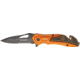 Tac Force Rescue Lock A/O Fold Knife 4.50in., black HC steel A/O blade, Bright orange anodized Alum. handle TF696EM