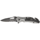 Tac Force Rescue Lock A/O Fold Knife 4.50in., black HC steel A/O blade, Gray anodized Alum. handle TF696AF