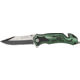 Tac Force Rescue Lock A/O Fold Knife 4.50in., PS black SS A/O clip blade, Back handle has green Alum. onlay TF692GN