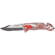 Tac Force Rescue Lock A/O Fold Knife 4.50in., PS black SS A/O clip blade, Back handle has silver Alum. onlay TF692SR