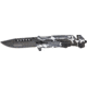Tac Force Rescue Lock A/O Fold Knife 4 7/8in., black HC steel A/O blade, Grooved snow camo Alum. handle TF739DW