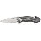 Tac Force Rescue Lock A/O Fold Knife 4 7/8in., satin 440 SS PS A/O blade, Carbon fiber Alum. handles w/ silver slot onlay tr TF681CF