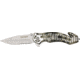 Tac Force Rescue Lock A/O Fold Knife 4 7/8in., satin 440 SS PS A/O blade, Digi Camo Alum. handles w/ silver slot onlay trim TF681DC