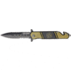 Tac Force Rescue Lock Fold Lock 4.75in., black HC SS A/O PS Dagger, OD green handles w/ Marines logo. TF717MR