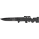 Tac Force Rifle Lock Fold Knife, black 440 SS blade, Black Alum. handle TF772BK