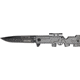 Tac Force Rifle Lock Fold Knife, black 440 SS blade, Gray Alum. handle TF772GY