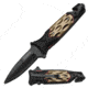 TAC Force Spear Headed Blade Black Knife, Black/Bronze YC 607BR