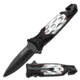 TAC Force Spear Headed Blade Black Knife, Black/Silver YC 607BS
