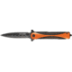 Tac Force Speed Assist Fold 4 5/8 Knife, black SS A/O blade, Black Alum. handles w/ orange onlay trim TF594OR