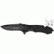 Tac Force Speed Assist Fold Knife 4.50in, black SS A/O PS blad, Black Alum. handle TF606B
